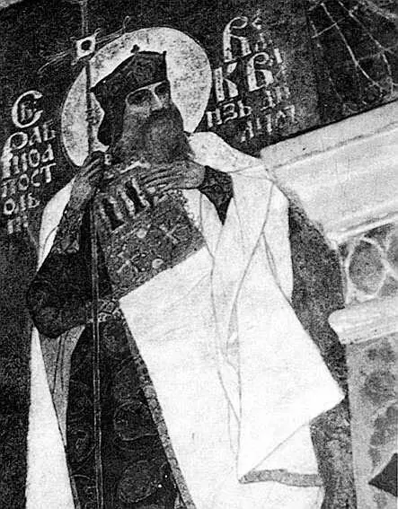 Князь Владимир Святославич Фреска церкви Всех Святых КиевоПечерской лавры - фото 7