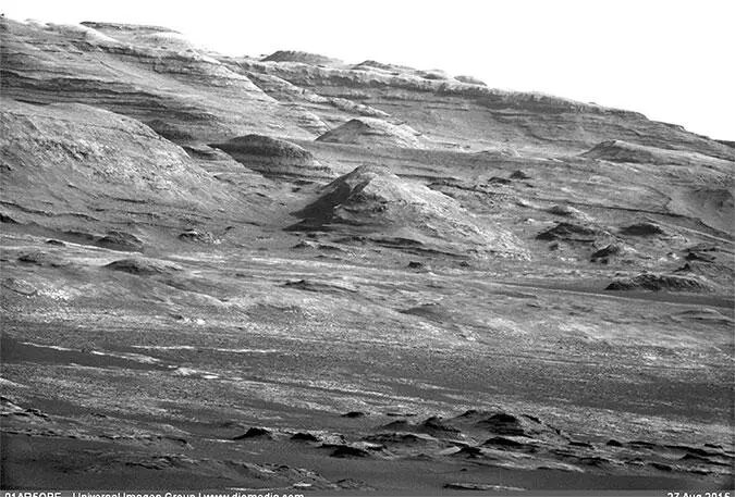 Гора Шарп Снимок с марсохода Curiosity Пирамиды построенные из гигантских - фото 29