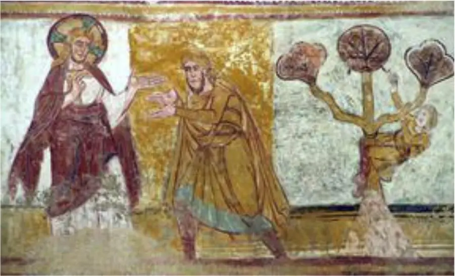 Рис 92 Фреска Явление Господа Аврааму Фреска церкви СенСавенсюрГартан в - фото 96