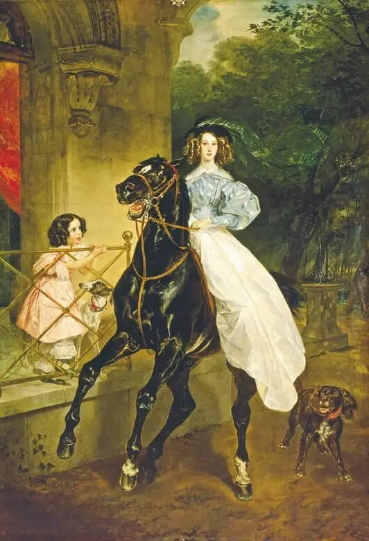 Всадница 1833 год Карл Брюллов и Александр Сергеевич Пушкин родились в один - фото 25
