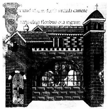 Боэцийв заключении Миниатюра из Утешения философией издание XIV века - фото 65