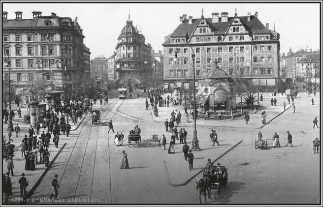 Мюнхен Центр города Открытка Конец XIX века Умолкла так как приближался - фото 20