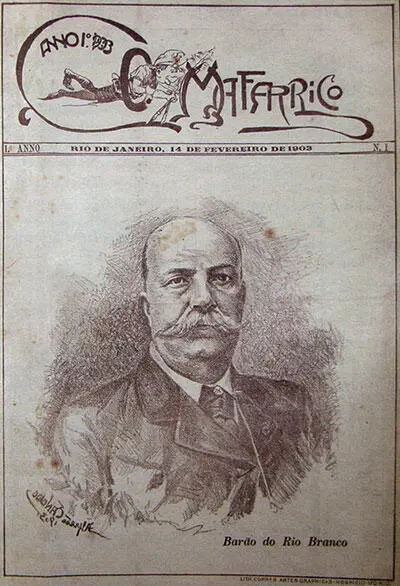 Барон РиуБранку канцлер Бразилии в 19021912 гг Карикатуры на Барона - фото 14