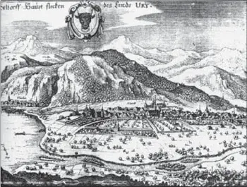 Маттеус Мериан Старший Вид Альтдорфа Гравюра 1642 Проблема ландшафт и - фото 25