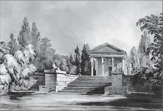 Зыгмунт Фогель Святилище Дианы со стороны озера Рисунок 1795 Сад живой и - фото 87