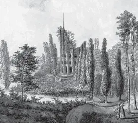 Дезер де Рец с домом в виде сломанной колонны Рисунок 1785 Фрагмент Царское - фото 121