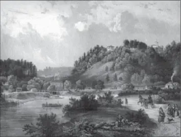 Альфред Жаметт Вид Верок Литография по акварели 1845 г В дворцовопарковых - фото 183