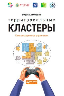 Владислав Тарасенко Территориальные кластеры. Семь инструментов управления обложка книги