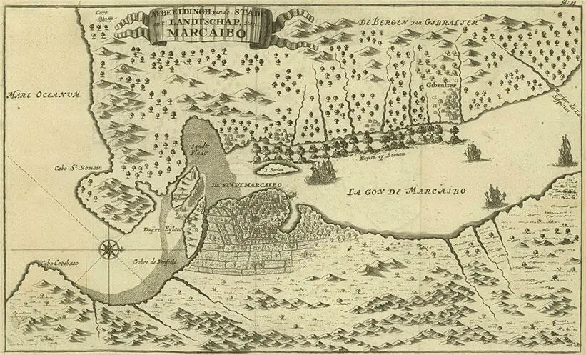 Озеро Маракайбо Карта из книги А О Эксквемелина Пираты Америки На - фото 14