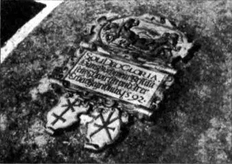 Родовые символы на надгробиях Щиты умерших в храме Нюрнберга - фото 99