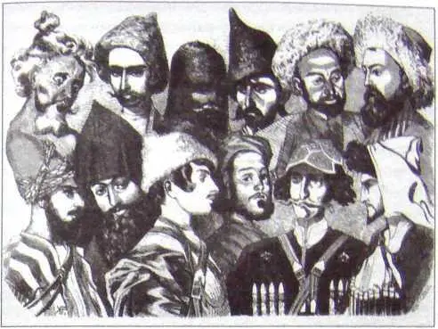 Типы Кавказа Литография по рисунку Гагарина Вообще одним из самых загадочных - фото 41