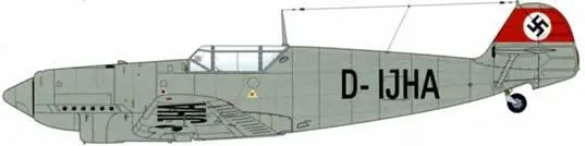 Bf 109V7 Werk Nr 881 показанный на международном авиационном слете - фото 136