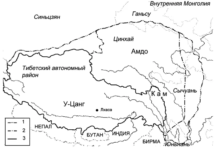 Тибет по httppersowanadoofrtibetmaptibet21jpg с изменениями 1 - фото 1