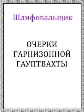Шлифовальщик Очерки гарнизонной гауптвахты обложка книги