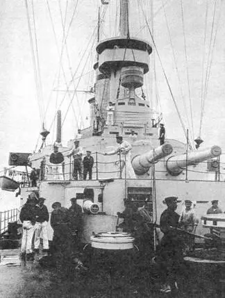 На броненосце Виттельсбах 1900е гг Во время отдыха Артиллерийское - фото 20