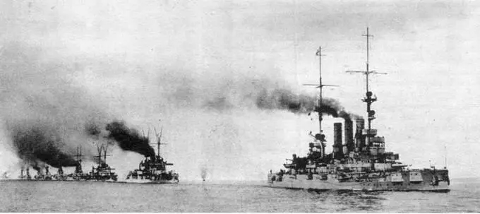 Германский Флот Открытого моря выходит на маневры 1910е гг Опознавательные - фото 62