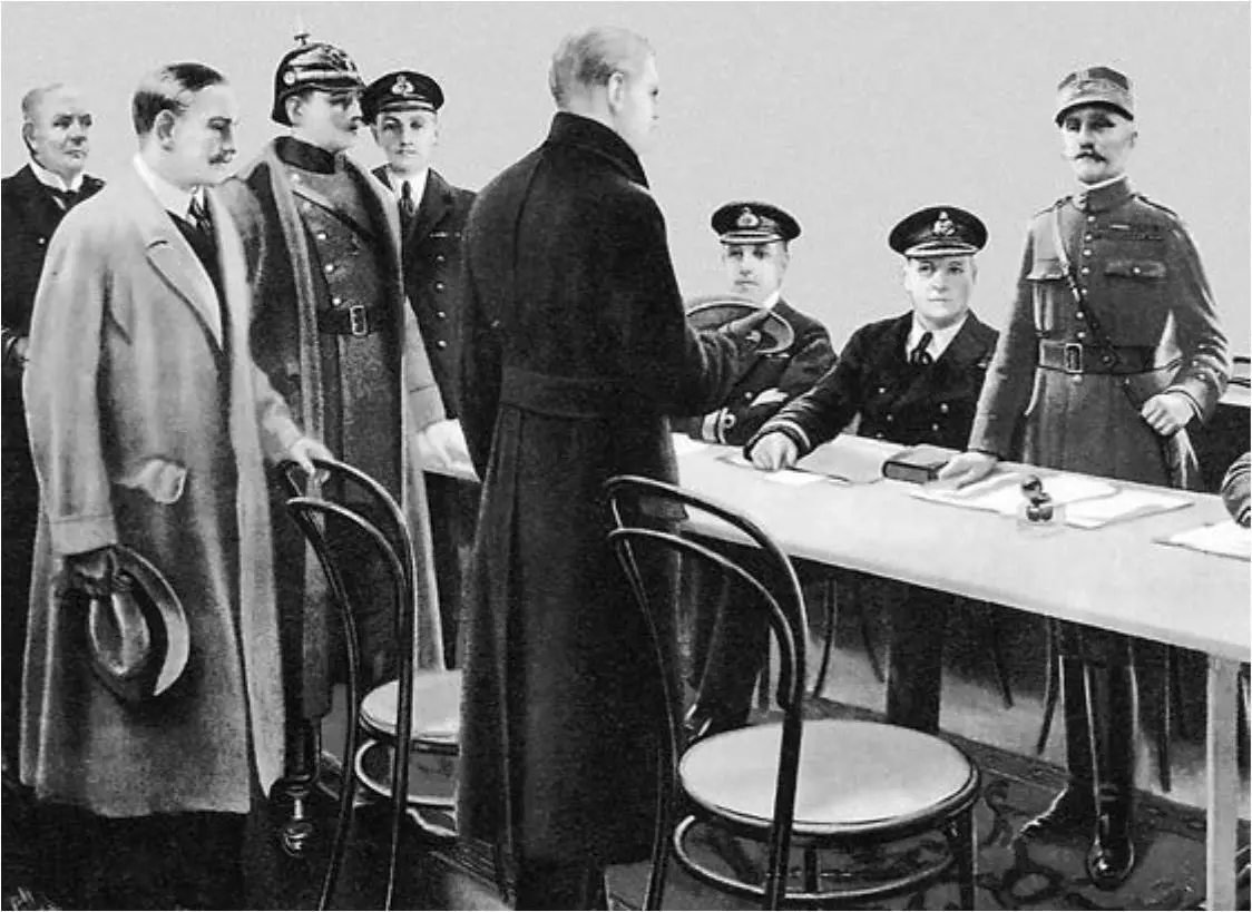 Подписание перемирия в Компьенском лесу 1918 г Германское командование во - фото 18