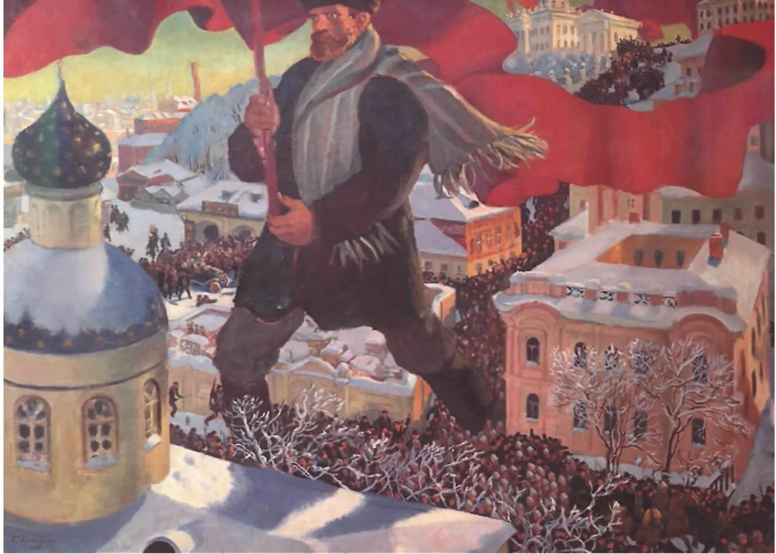 Б М Кустодиев Большевик 1920 г К С Малевич Плотник Конец 1920х гг - фото 401