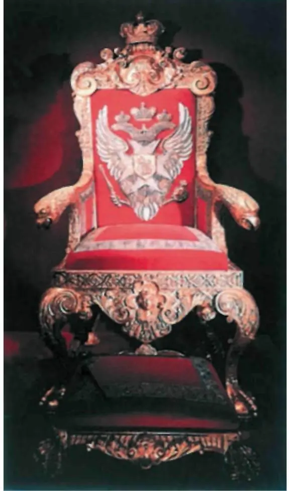 Креслотронное императора Павла I 1797 г Портрет великого князя Александра - фото 320