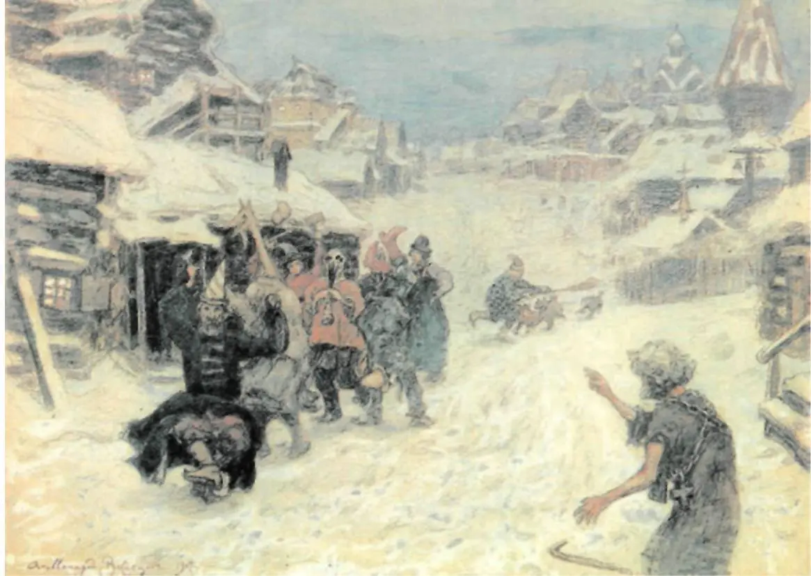 Скоморохи Художник А Васнецов При царском дворе и во многих боярских хоромах - фото 275