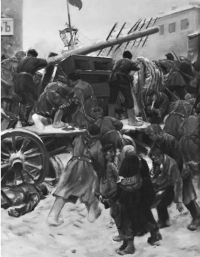 Баррикады на Пресне Декабрь 1905 г Художник И Владимиров Москва Баррикады - фото 20