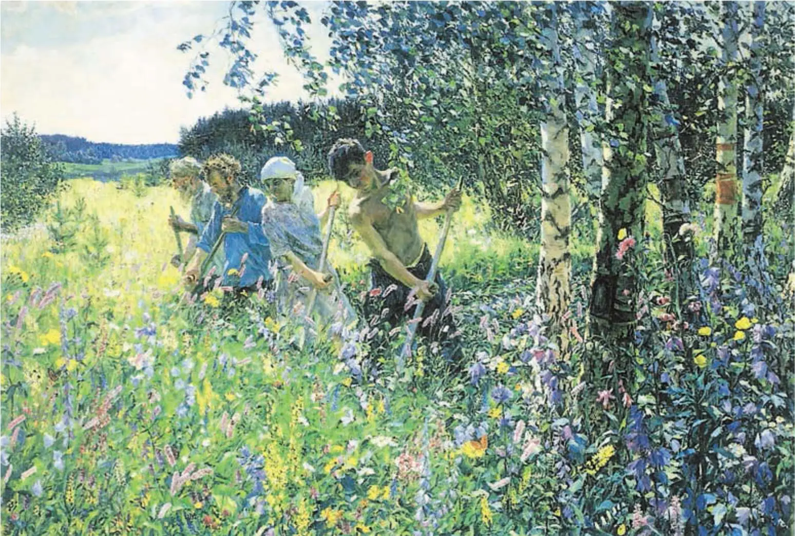 Сенокос Художник А Пластов 1945 г Прибыл на каникулы Художник Ф - фото 237