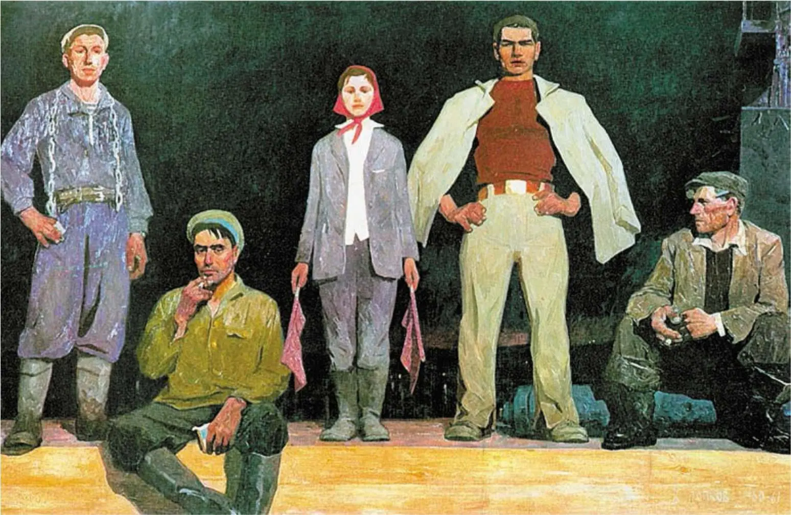 Строители Братска Художник В Попков 1961 г Девушка Художник А Зверев - фото 241