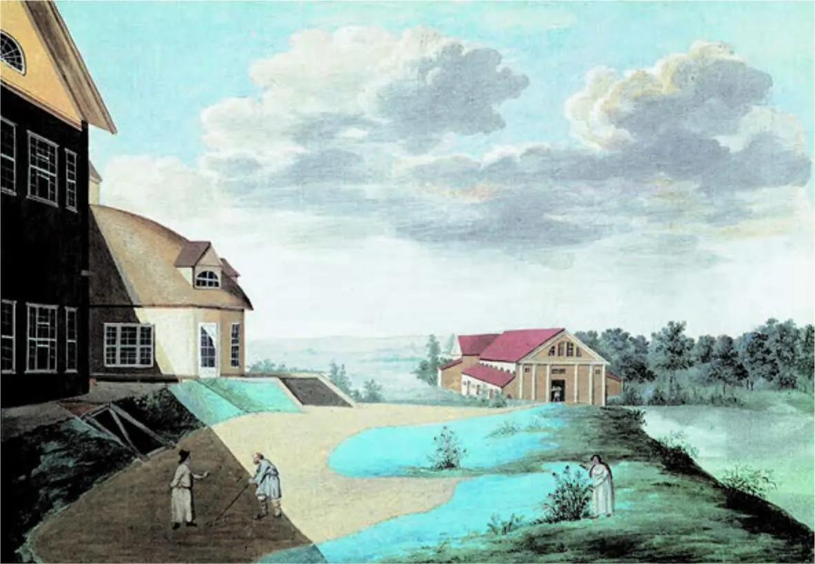 Барская усадьба Неизвестный художник 1820е гг В 1817 1819 гг было - фото 40