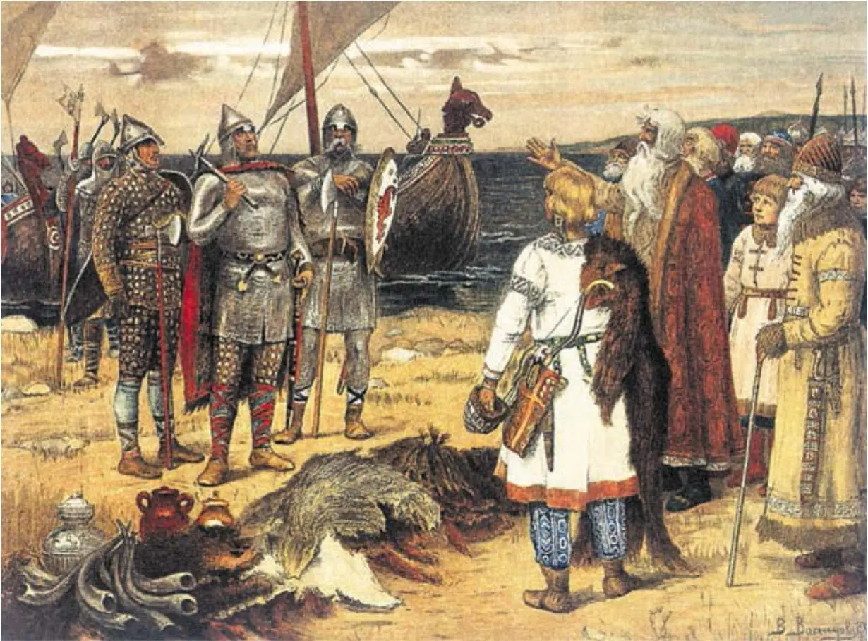 Варяги Художник А Васнецов Летописец пишет что варяги назывались русь - фото 66
