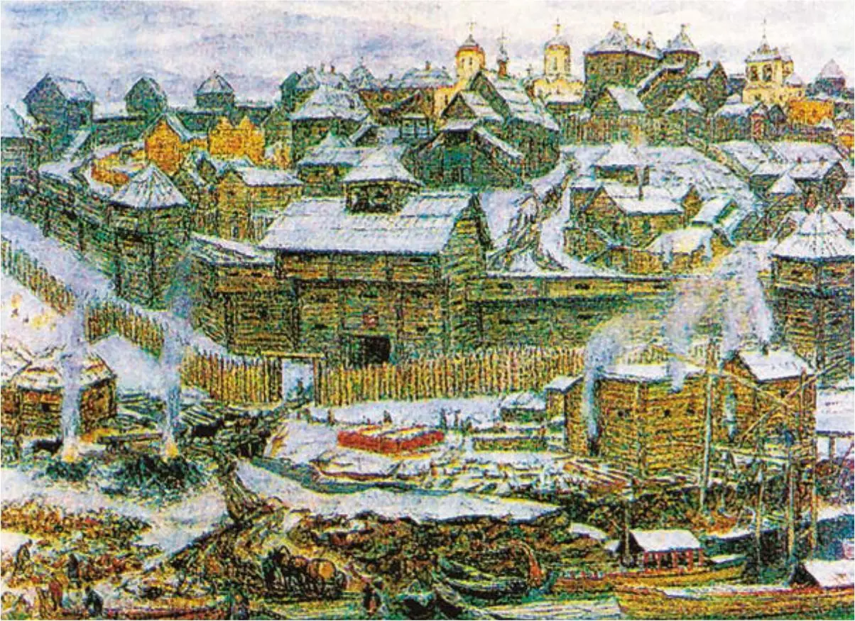 Московский Кремль при Иване Калите Художник А Васнецов Родословная - фото 218