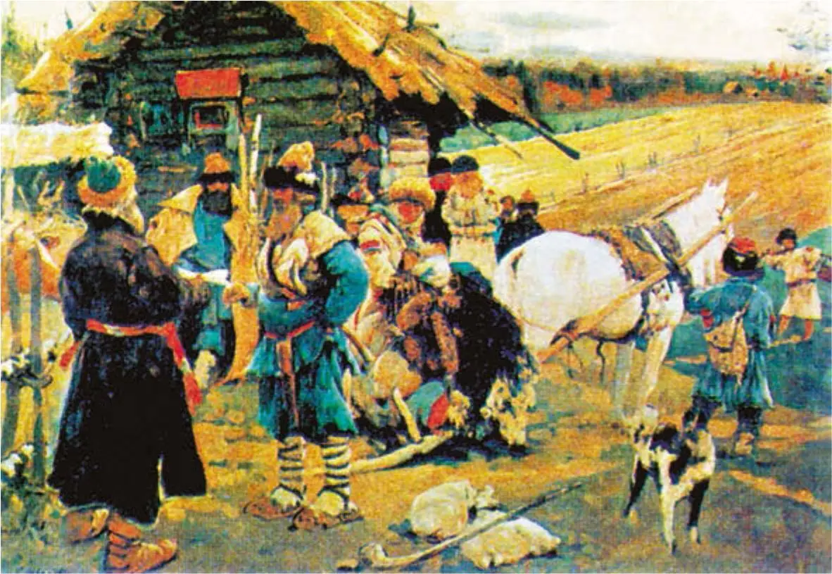 Юрьев день Художник С Иванов Судебник определил единый срок перехода - фото 261