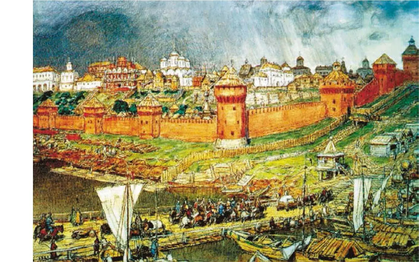 Московский Кремль при Иване III Художник А Васнецов В 1495 году началась - фото 272