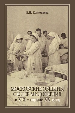 Елена Козловцева Московские общины сестер милосердия в XIX – начале ХХ века обложка книги