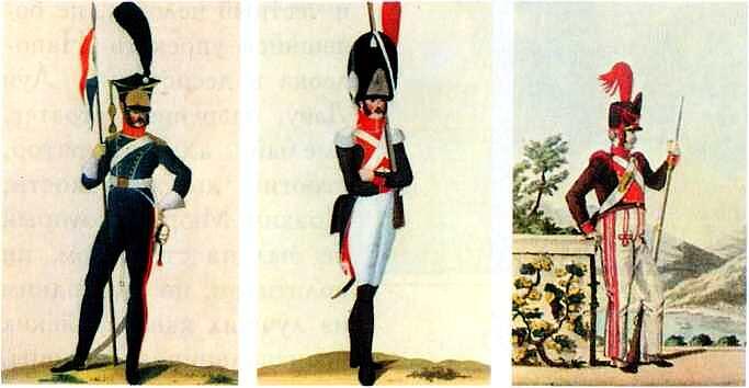 Форма армии Наполеона Польский улан Гренадер итальянской пешей гвардии - фото 29