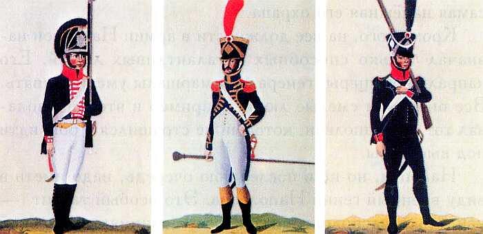 Форма армии Наполеона Офицер линейной пехоты Рядовой линейной пехоты - фото 44
