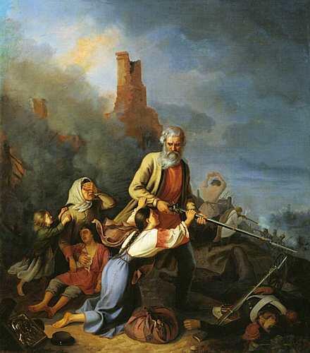 Русские в 1812 году Художник К Пржецлавский 1855 г Противник был силен - фото 45