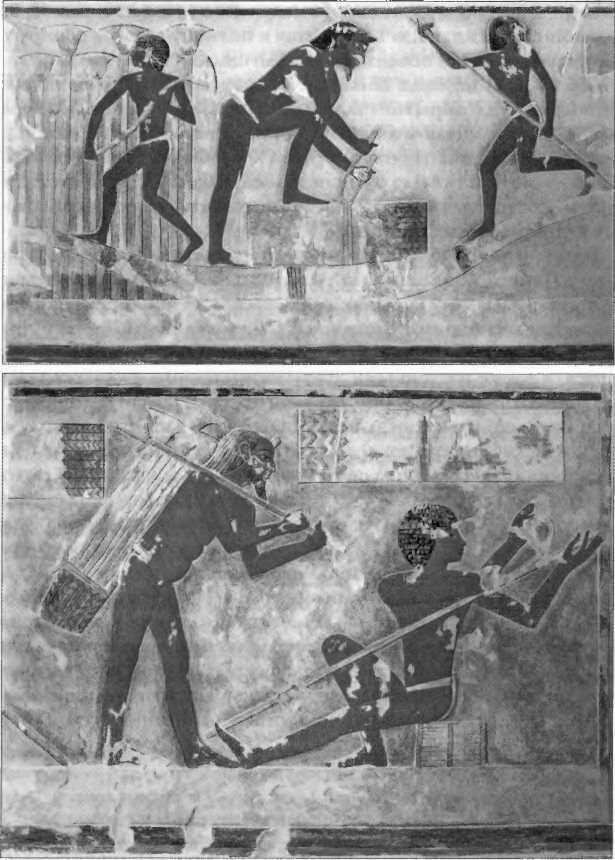 Рис 1Сбор папируса в Древнем Египте Две части цветного изображения - фото 3