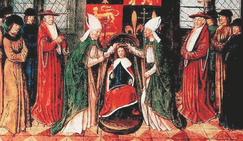 Коронация Генриха VI в Париже На гербе французские лилии и английский - фото 11