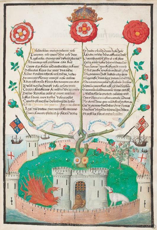 Аллегорическое изображение Англии под Тюдоровской розой Миниатюра 1516 г The - фото 13