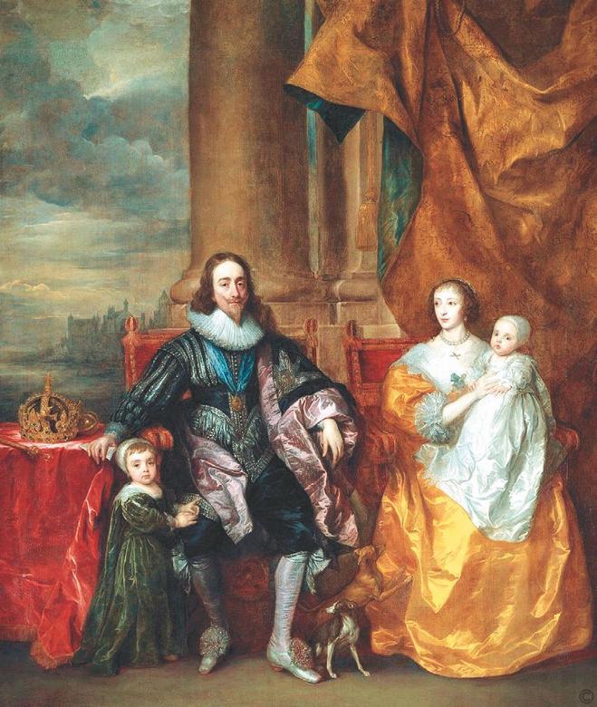 Карл I и королева Генриетта Мария с Чарльзом принцем Уэльским и принцессой - фото 20