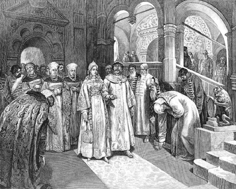 1526 г Василий III Великий князь Московский вводит во дворец невесту свою - фото 1