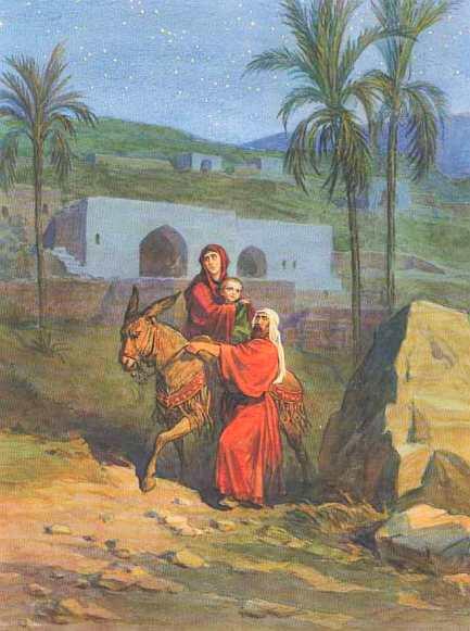 Иосиф взяв Марию с Иисусом ночью же направился в Египет Бегство святого - фото 5