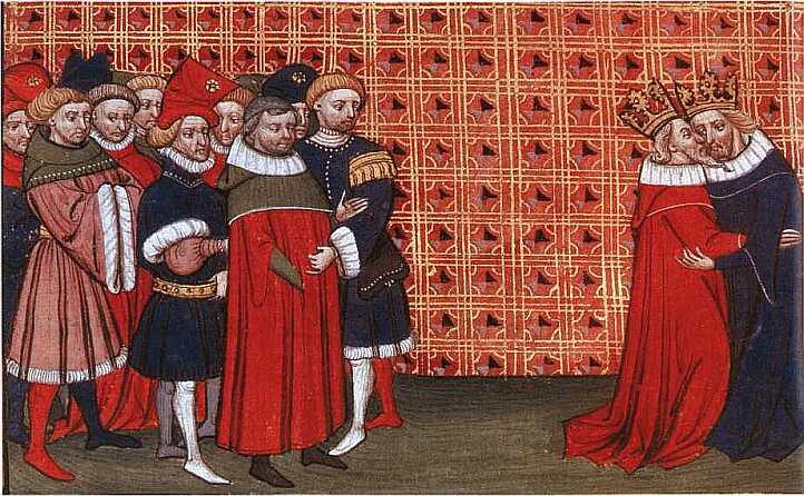 Эдуард III король Англии приносит присягу Филиппу Миниатюра из французской - фото 15