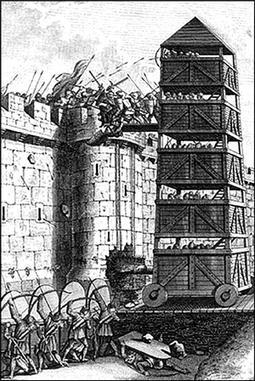 Рис 17Средневековая осадная башня устройство для проникновения в крепость - фото 14