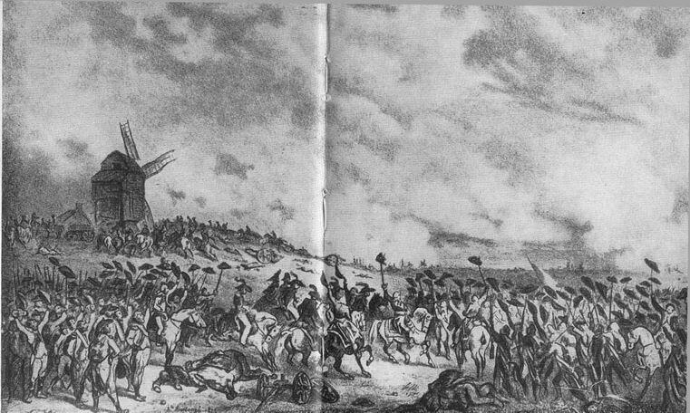 Битва при Вальми 20 сентября 1792 года Литография Белланже Жан Поль Марат - фото 41