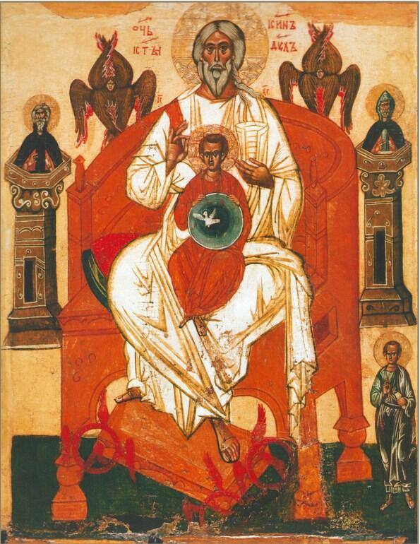 Отечество с избранными святыми Начало XV в Икона Новгородского письма - фото 9