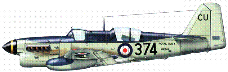 Файрфлай Т7 WK348 374 CU 796й эскадрильи Калдроуз Великобритания 1954 - фото 184