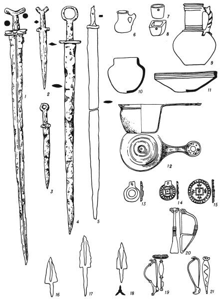 Сарматская культура 15 мечи 611 керамика 12 кастрюля 1315 - фото 10
