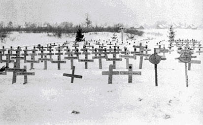 Немецкое кладбище под Чудовым Днем 2 марта 16я армия ведет огневой бой и - фото 20