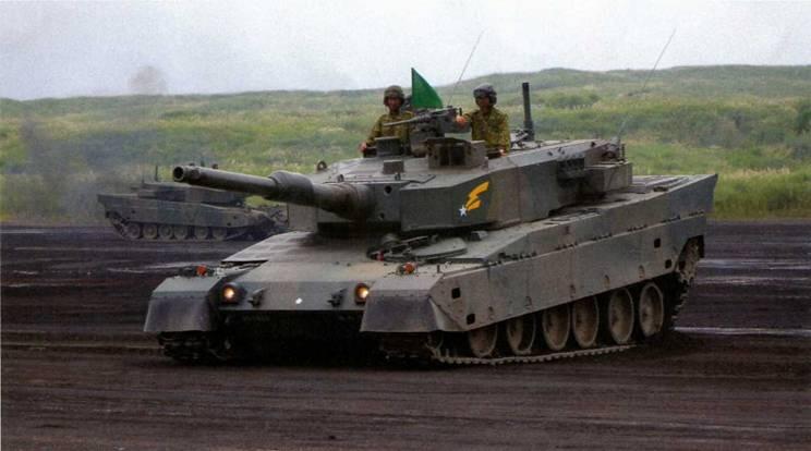 Основной боевой танк Тип 90 Демонстрация возможности гидропневматических - фото 5